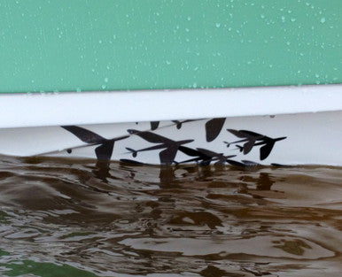 Fish Razr Under Boat Blue Flying Fish 60 pack - Condition:New / Dredge Fishing / Fish Razor. 6 sheets of Blue Flying Fish.