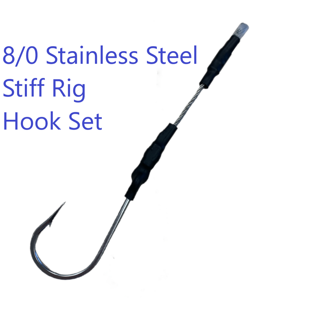 Trolling SS Single Hookset - Condition:New. All these SS Trolling Single Hooksets utilize tournament quality stainless 49 Strand 7x7 cable with a stainless trolling hook.