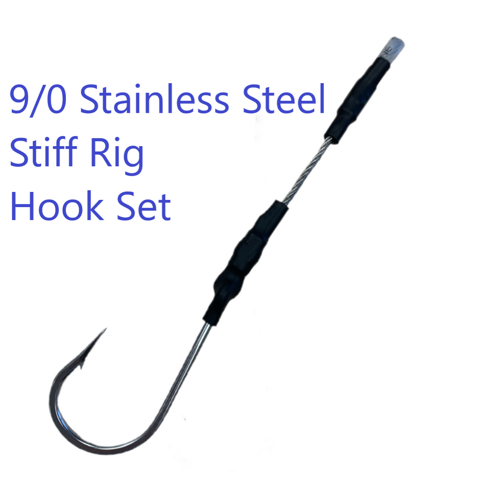 Trolling SS Single Hookset - Condition:New. All these SS Trolling Single Hooksets utilize tournament quality stainless 49 Strand 7x7 cable with a stainless trolling hook.