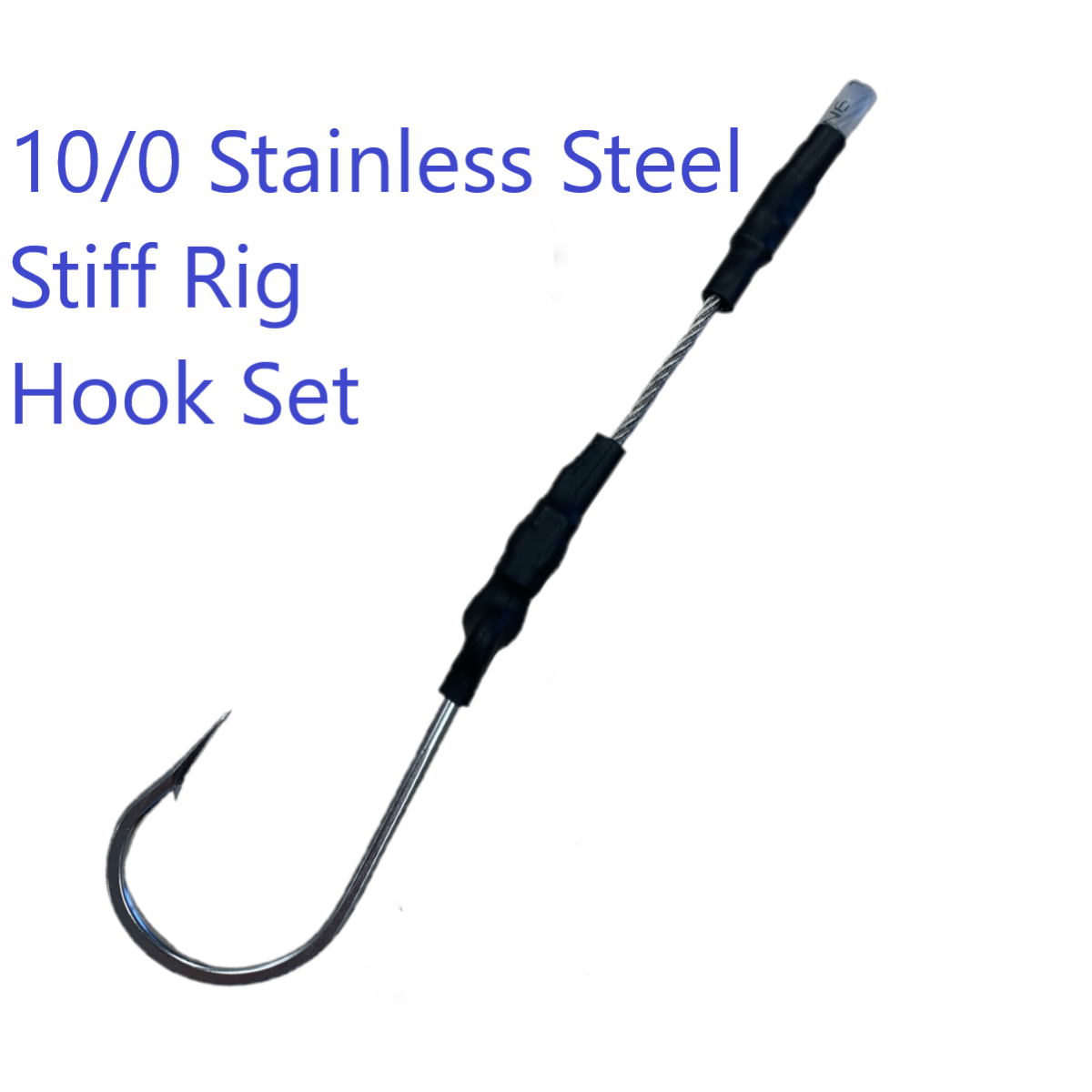 Trolling SS Single Hookset - Condition:New. All these SS Trolling Single Hooksets utilize tournament quality stainless 49 Strand 7x7 cable with a stainless trolling hook.