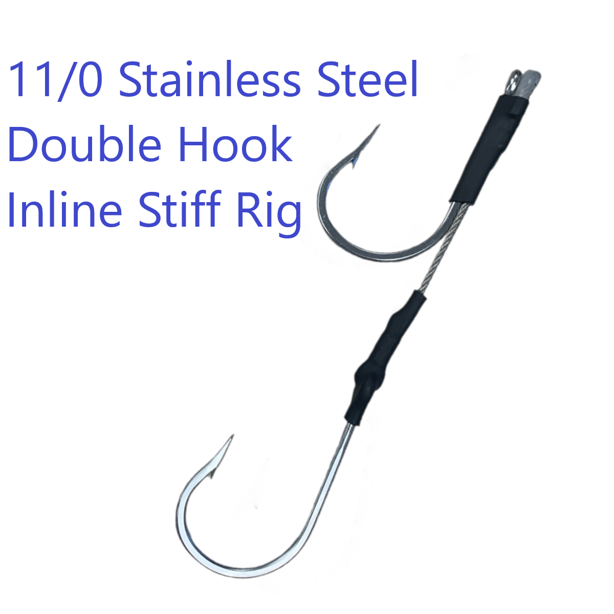 Trolling SS Inline Hookset - Condition:New. All these SS Trolling Double Inline Hooksets utilize tournament quality stainless 49 Strand 7x7 cable with stainless trolling hooks.