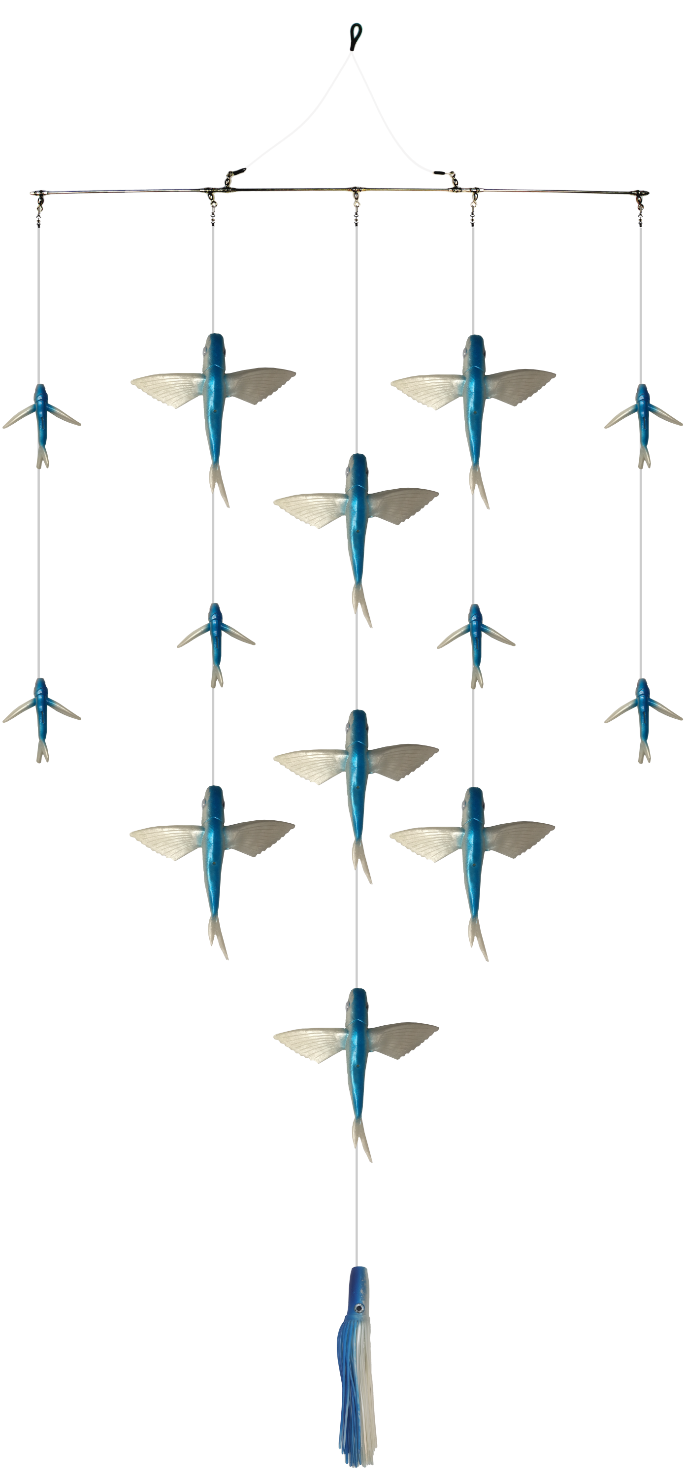 Flying Fish Spreader Bar Kit - Condition:New / Dredge Fishing / Fish Razor. Flying fish on the surface is usually where the fish are.