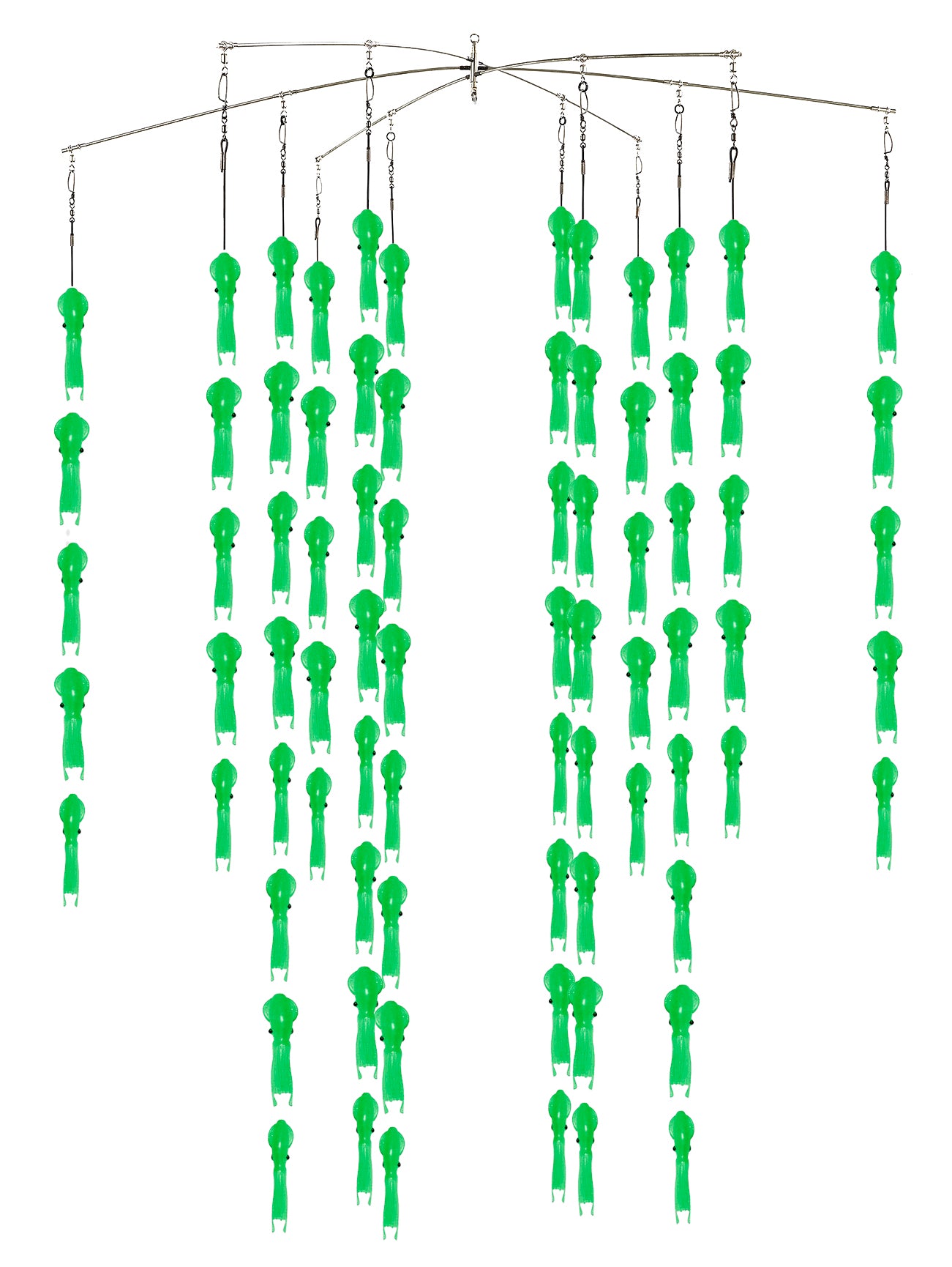 Compact Phat Dredge with 80 Phat Squid - Condition:New / fathom / marlin dredge. When you want a lot of baits in a small package, this is your choice.