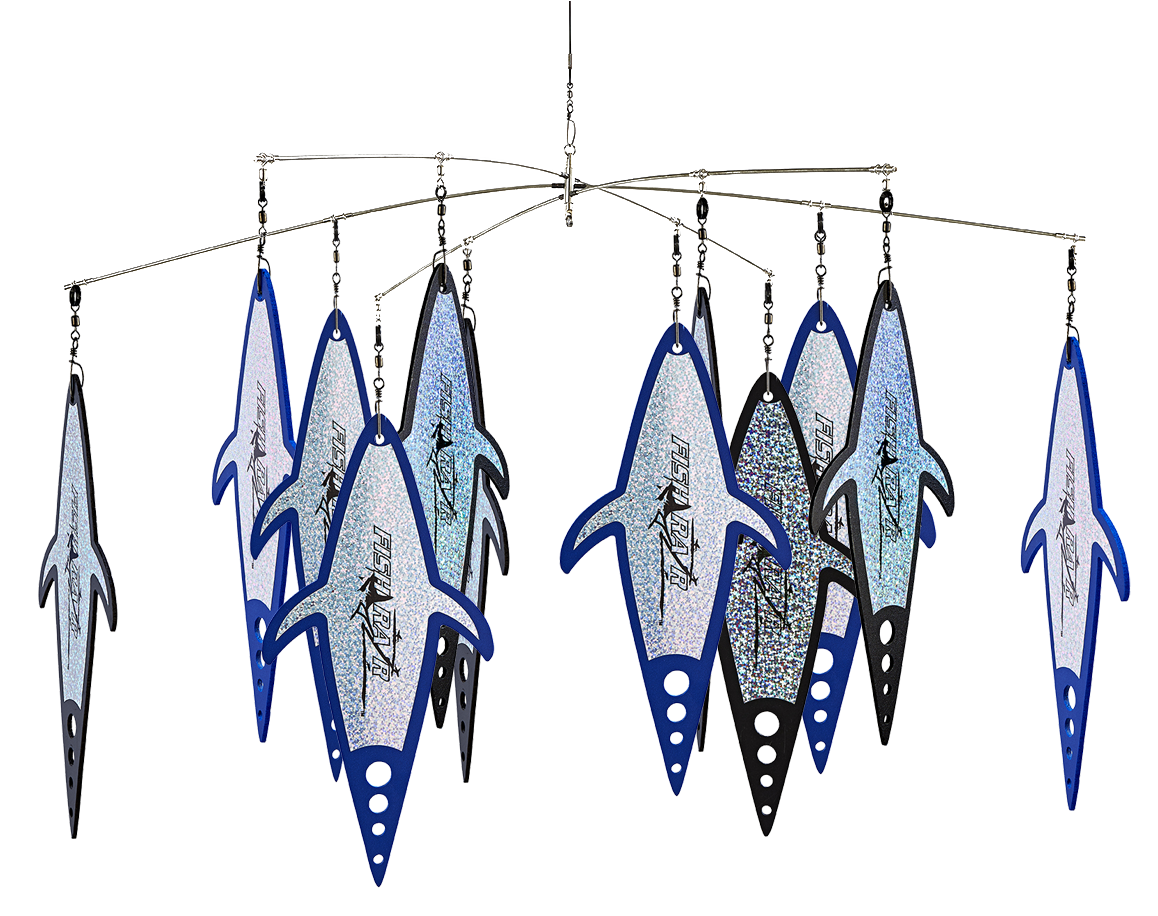InciterZ Dredge Kits - Condition:New / Dredge Fishing / Fish Razor. The InciterZ dredge consists of a 32", 6 arm light wire dredge bar with 12 InciterZ hanging from each loop.
