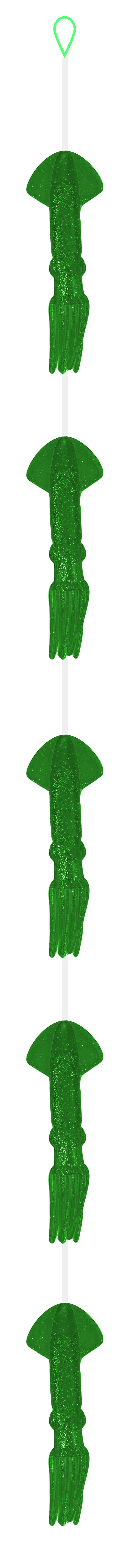 Daisy Chains- 5 Squid - Condition:New / Daisy chain / dolphin teaser. The 5 squid daisy chain is the most used teaser in blue water fishing.