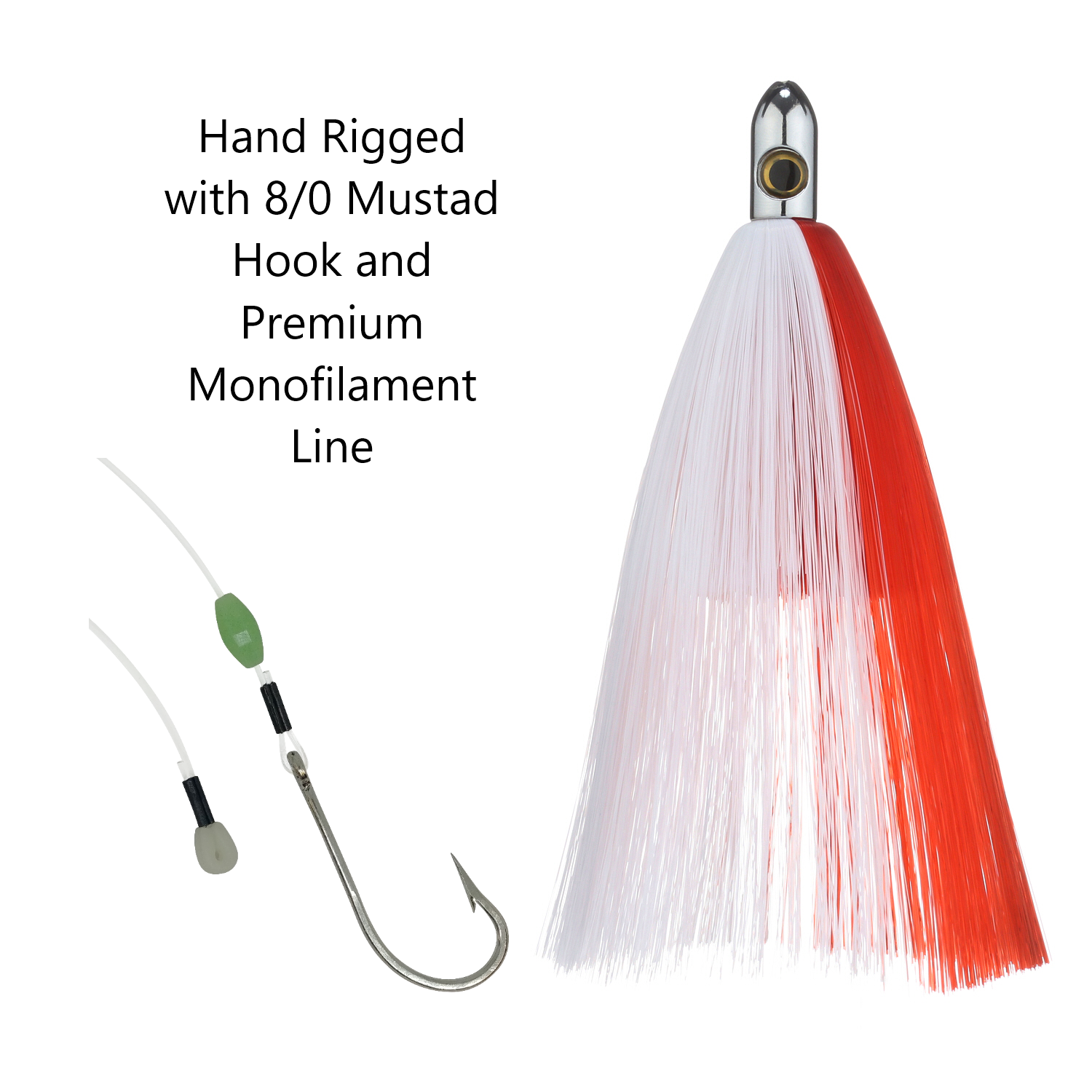 Chrome Catcher Bullet 6.5" - Condition:New / Dredge Fishing / Fish Razor. A smaller version of our chrome catcher Hawaiian Eye lures.