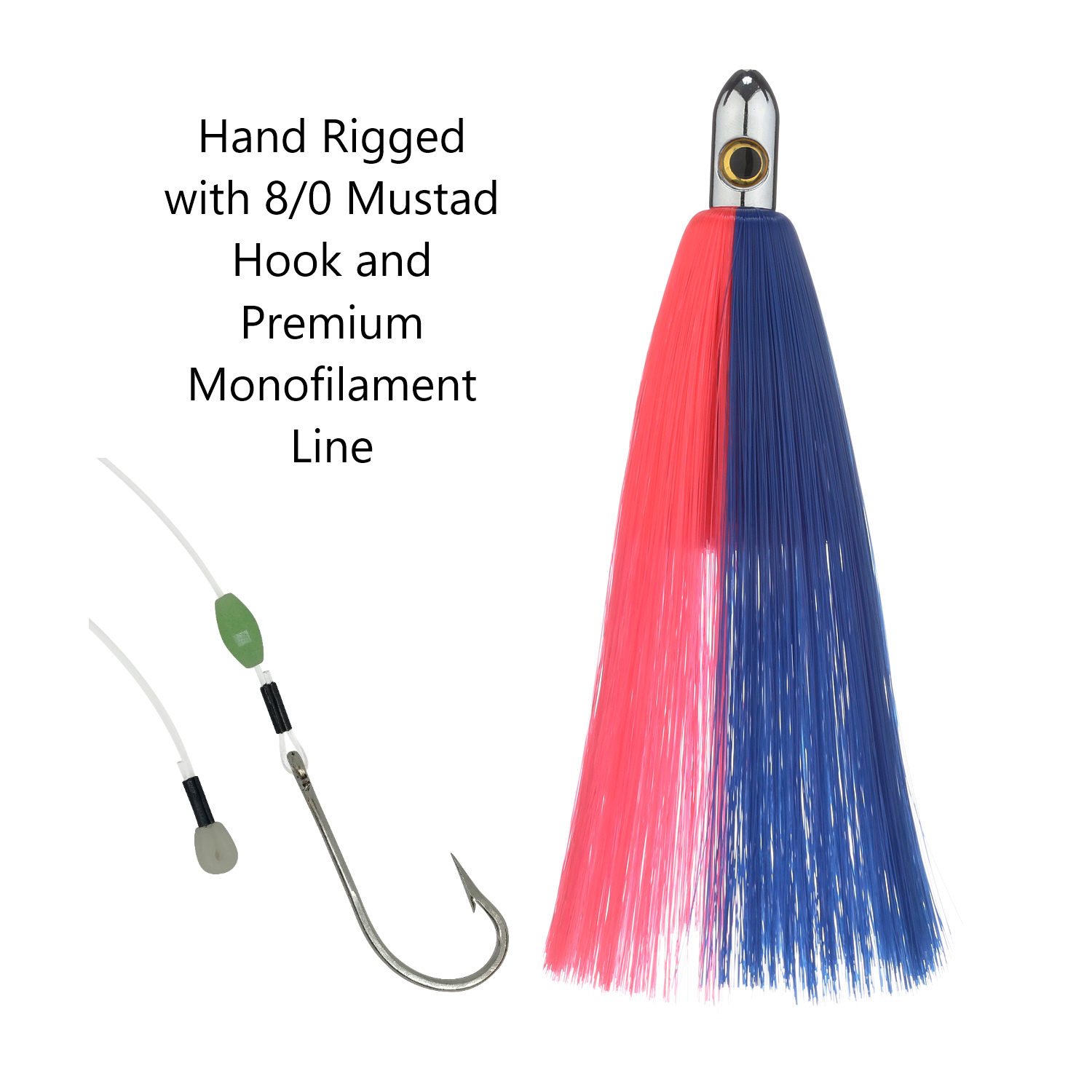 Chrome Catcher Bullet 6.5" - Condition:New / Dredge Fishing / Fish Razor. A smaller version of our chrome catcher Hawaiian Eye lures.