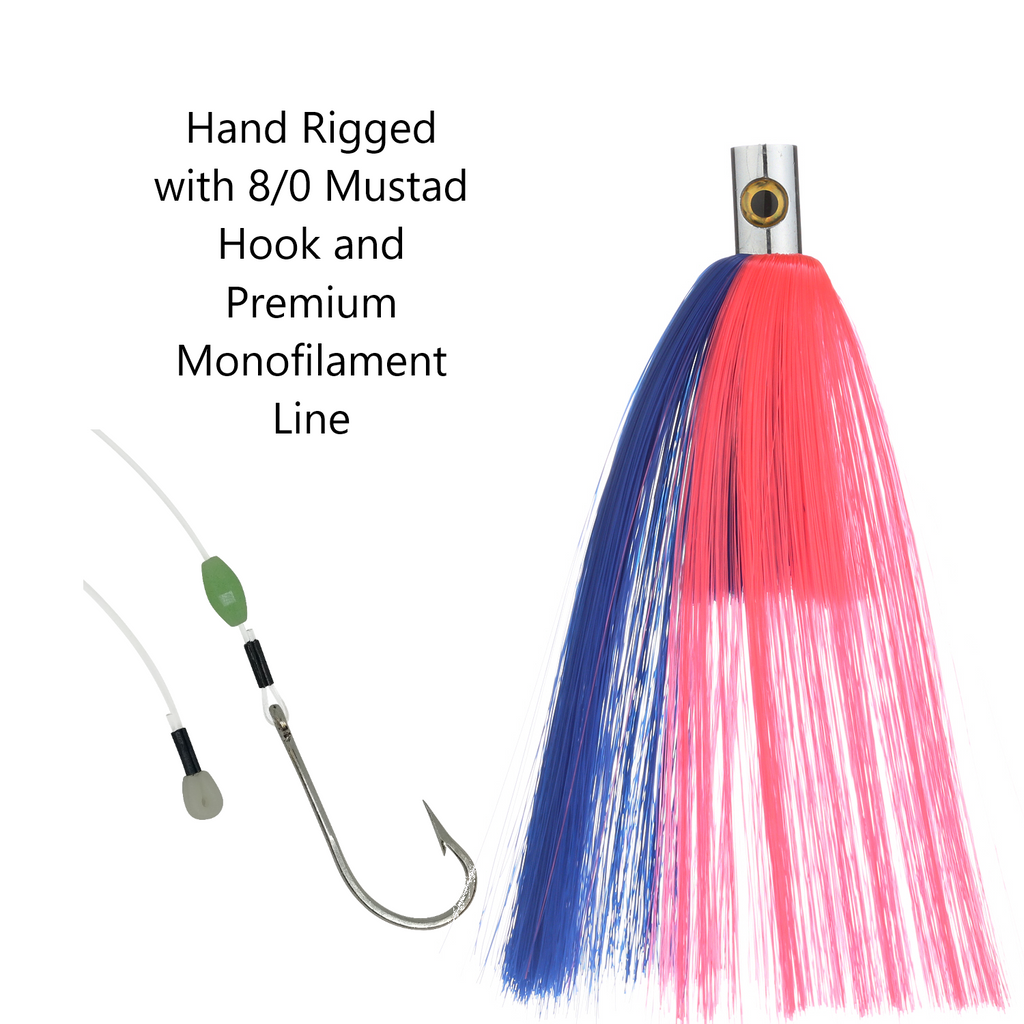 Chrome Catcher Flat Head 6.5" - Condition:New / dolphin / dorado fishing. A smaller version of our chrome catcher Hawaiian Eye lures.