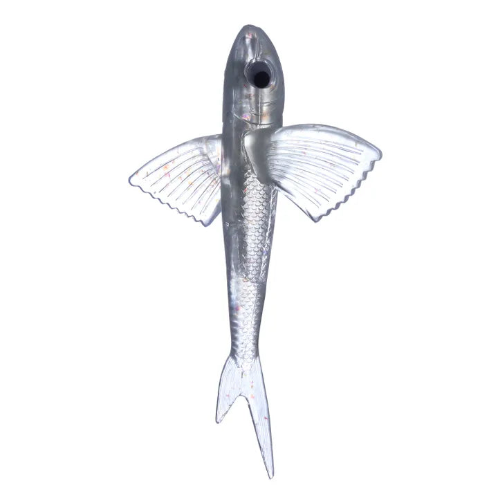 Flying Fish - Condition:New / Dredge Fishing / Fish Razor. One piece, soft plastic flying fish that can be used as a trolling lure, kite bait or as a teaser bait.