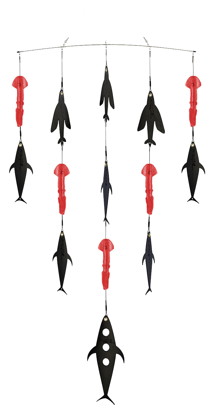 Spreader Bar with FlapZ and Squid - Condition:New / Flapz / flying fish. A premium spreader bar that mixes quality components with proven, effective teaser baits.