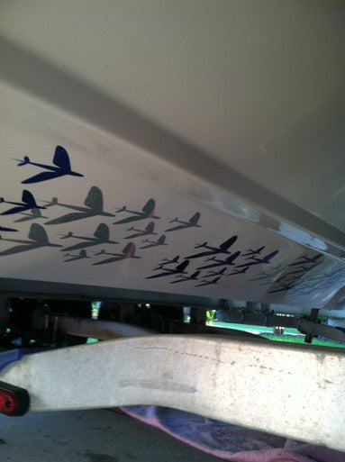 Fish Razr Under Boat Blue Flying Fish 60 pack - Condition:New / Dredge Fishing / Fish Razor. 6 sheets of Blue Flying Fish.