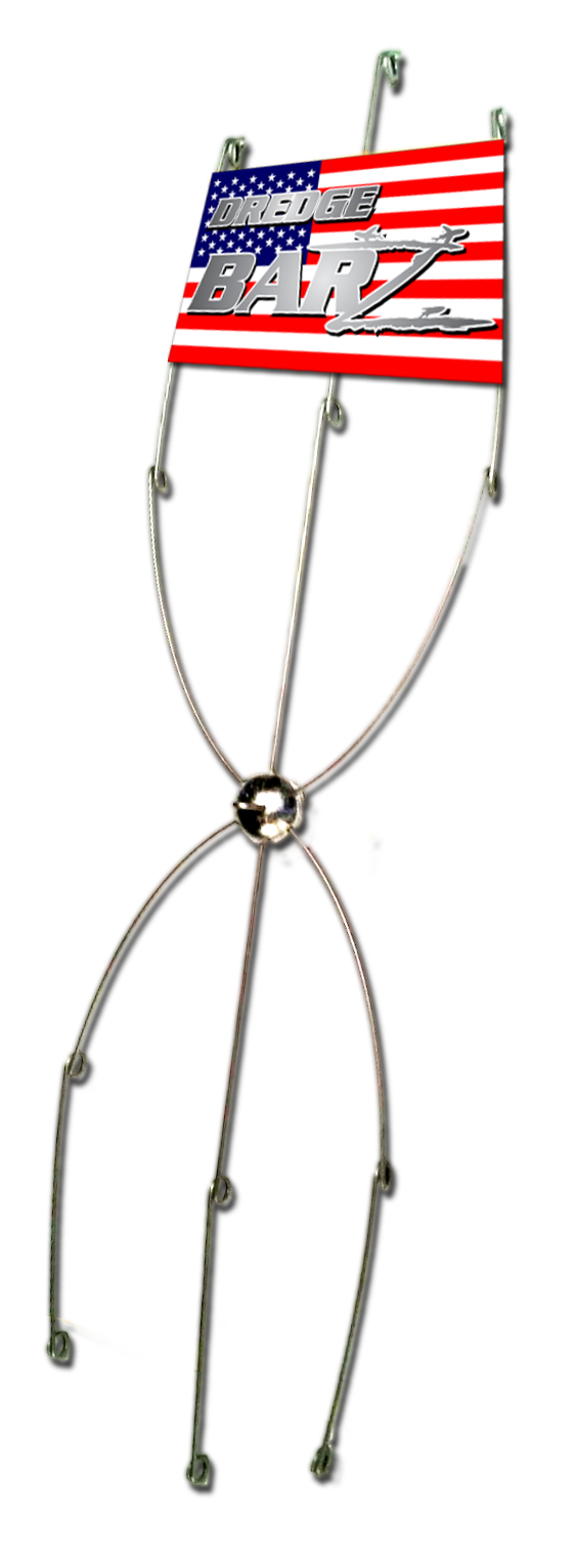 Heavy Dredge BarZ   13 Loops 24"-38" - Condition:New / dredge / dredge bar. The generation II dredge bar by Fish Razr is the go-to tournament series dredge bar.