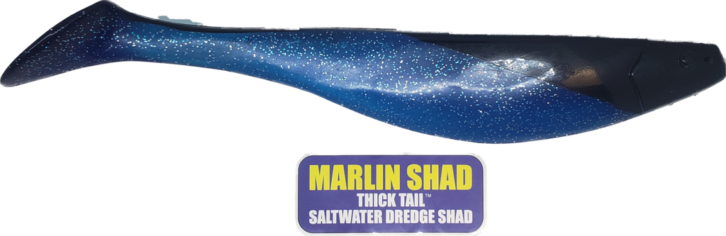 Marlin Dredge Shad- Thick Tail - Condition:New / Dredge Fishing / Fish Razor. The best dredge shads on the market.