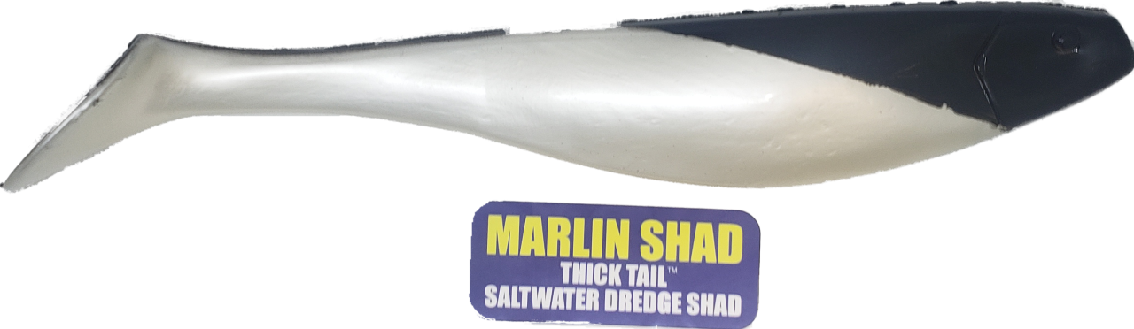 Marlin Dredge Shad- Thick Tail - Condition:New / Dredge Fishing / Fish Razor. The best dredge shads on the market.