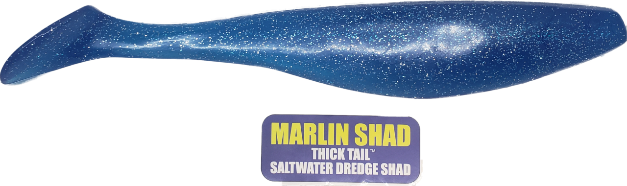 Marlin Dredge Shad- Thick Tail - Condition:New / Dredge Fishing / Fish Razor. The best dredge shads on the market.