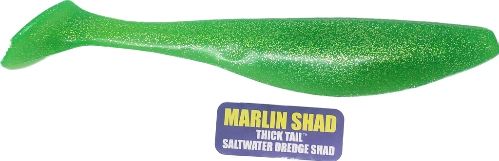 Marlin Dredge Shad- Thick Tail - Condition:New / Dredge Fishing / Fish Razor. The best dredge shads on the market.