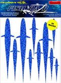 Fish Razr Under Boat Blue Macks 60 Pack - Condition:New / Dredge Fishing / Fish Razor. 6 sheets of 10 Blue Mackeral per sheet.