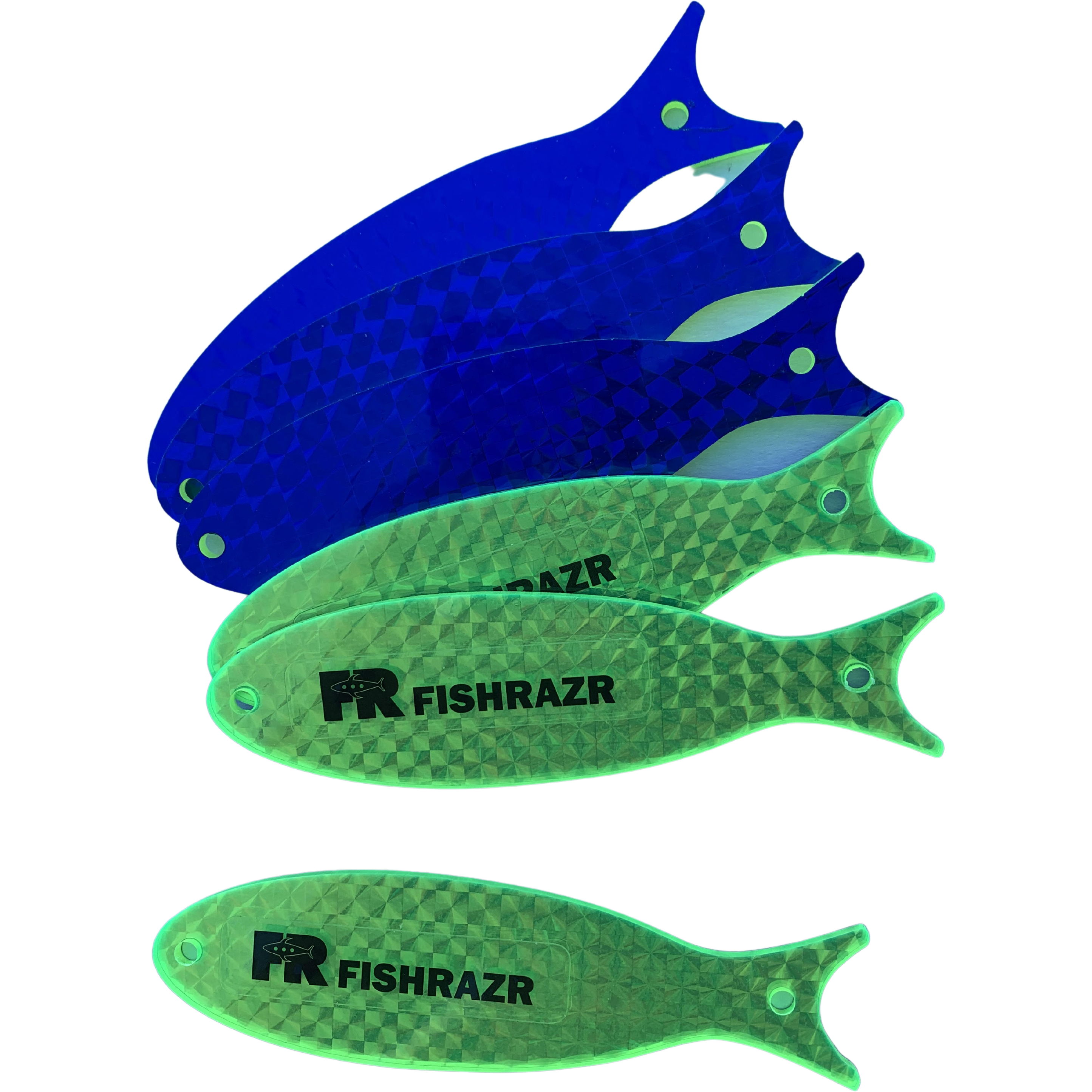 StickZ Mini Teaser Baits (6/pk) - Condition:New / Dredge Fishing / Fish Razor. Fish Sticks are thin, holographic dredge and teaser baits.