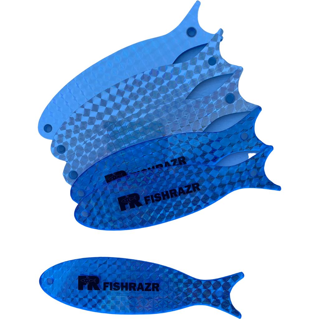 StickZ Mini Teaser Baits (6/pk) - Condition:New / Dredge Fishing / Fish Razor. Fish Sticks are thin, holographic dredge and teaser baits.