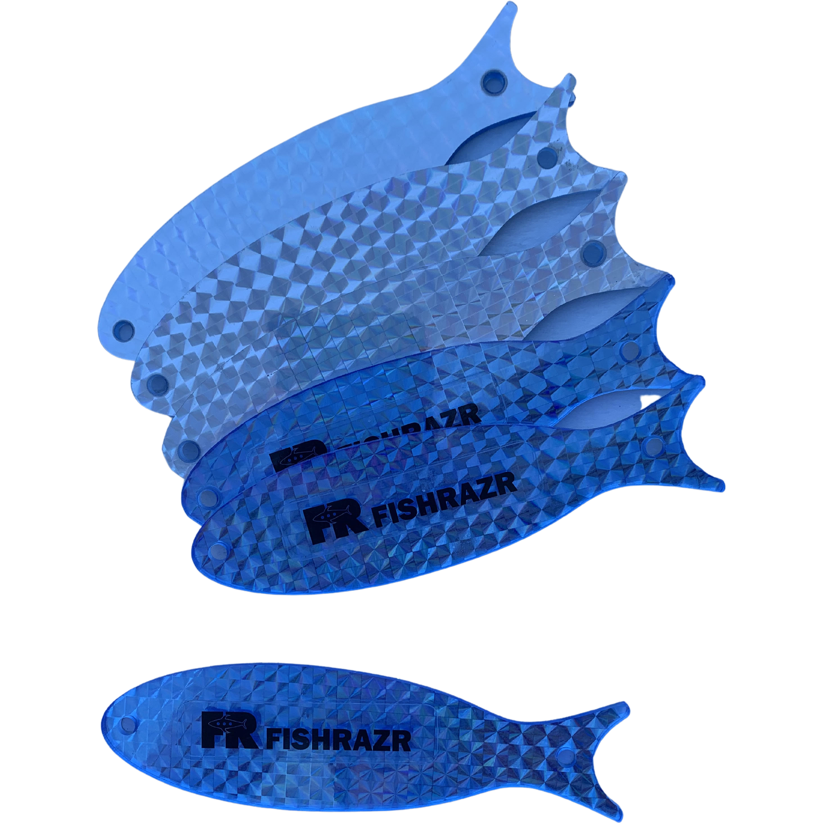 StickZ Mini Teaser Baits (6/pk) - Condition:New / Dredge Fishing / Fish Razor. Fish Sticks are thin, holographic dredge and teaser baits.