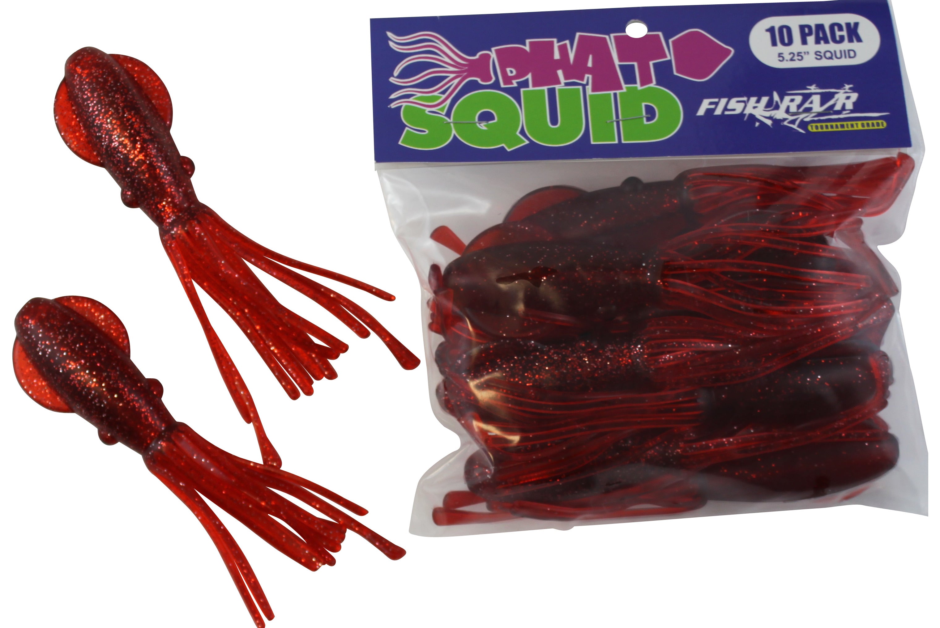 Phat Squid 5.25" 10pk - Condition:New / Dredge Fishing / Fish Razor. Whether rigged for Dolphin and Tuna or chained together for a dredge or spreader bar, these Phat Squ...