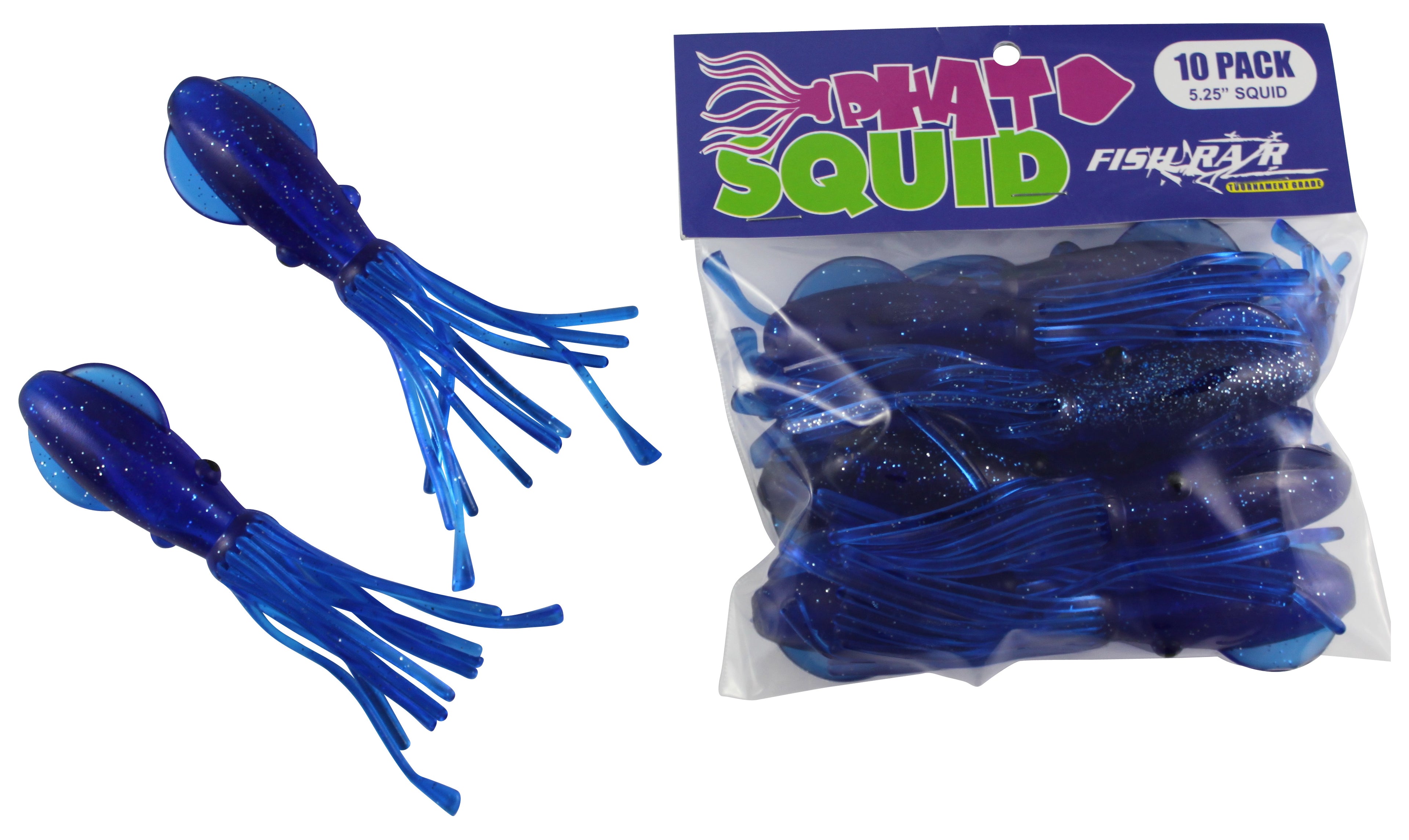 Phat Squid 5.25" 10pk - Condition:New / Dredge Fishing / Fish Razor. Whether rigged for Dolphin and Tuna or chained together for a dredge or spreader bar, these Phat Squ...