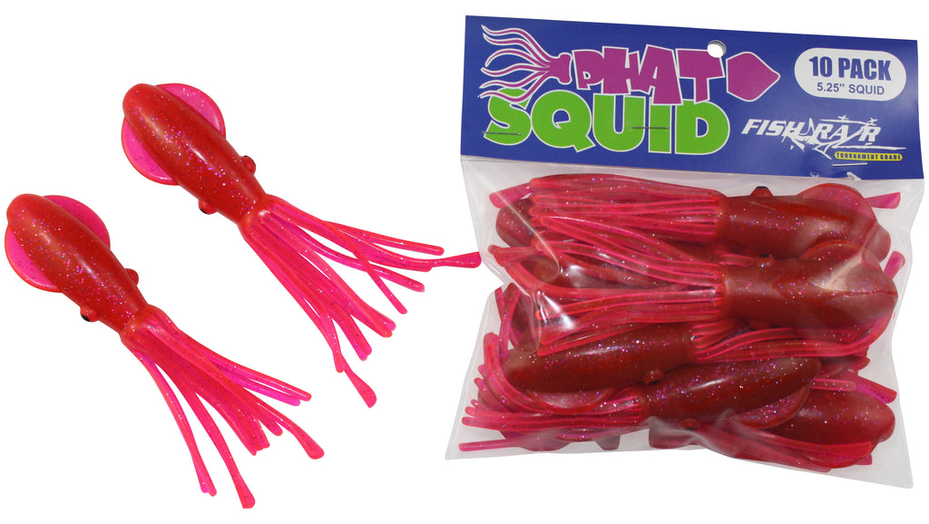 Phat Squid 5.25" 10pk - Condition:New / Dredge Fishing / Fish Razor. Whether rigged for Dolphin and Tuna or chained together for a dredge or spreader bar, these Phat Squ...