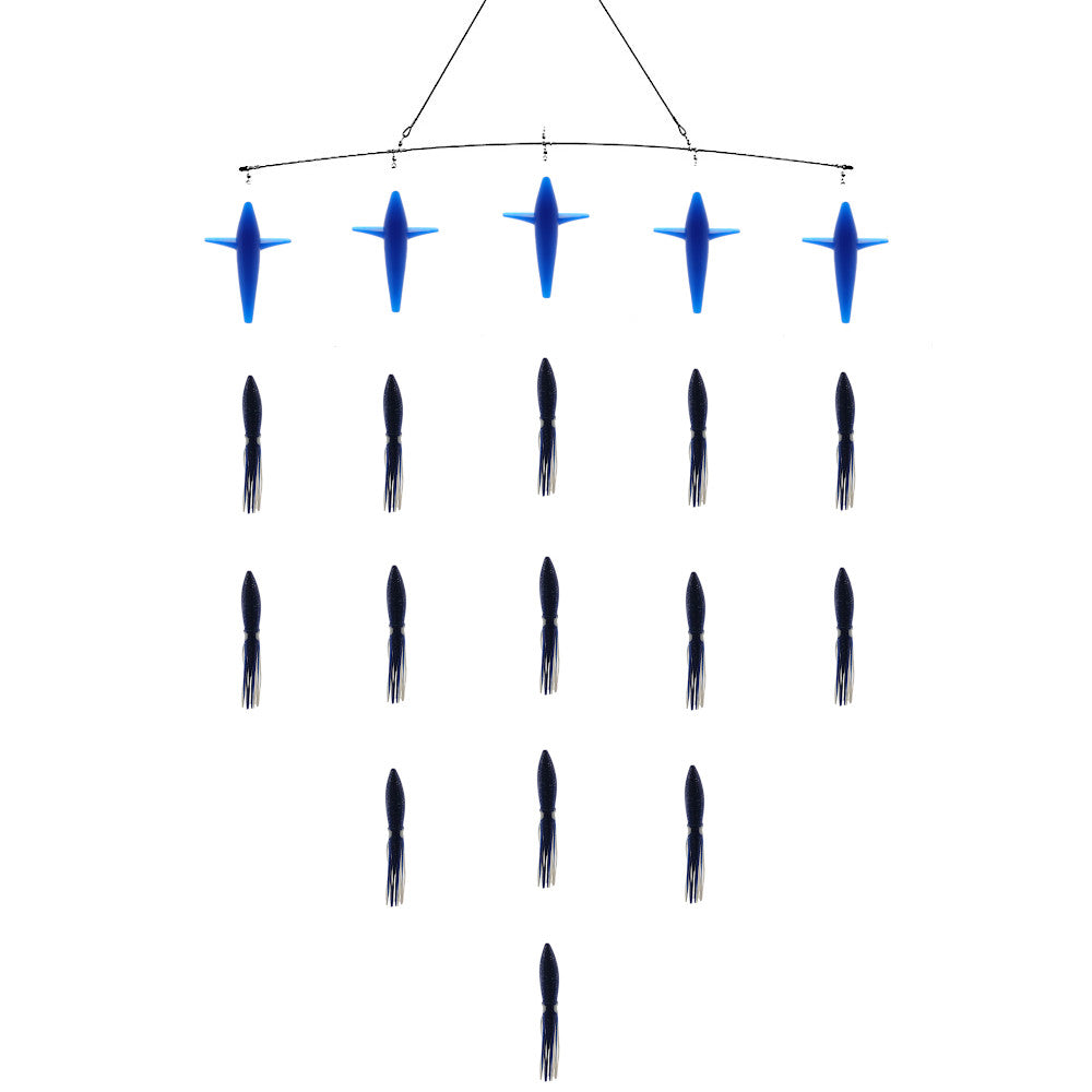 Bulb Squid and Bird Spreader Bars - Condition:New. Troll like a pro without breaking the bank.