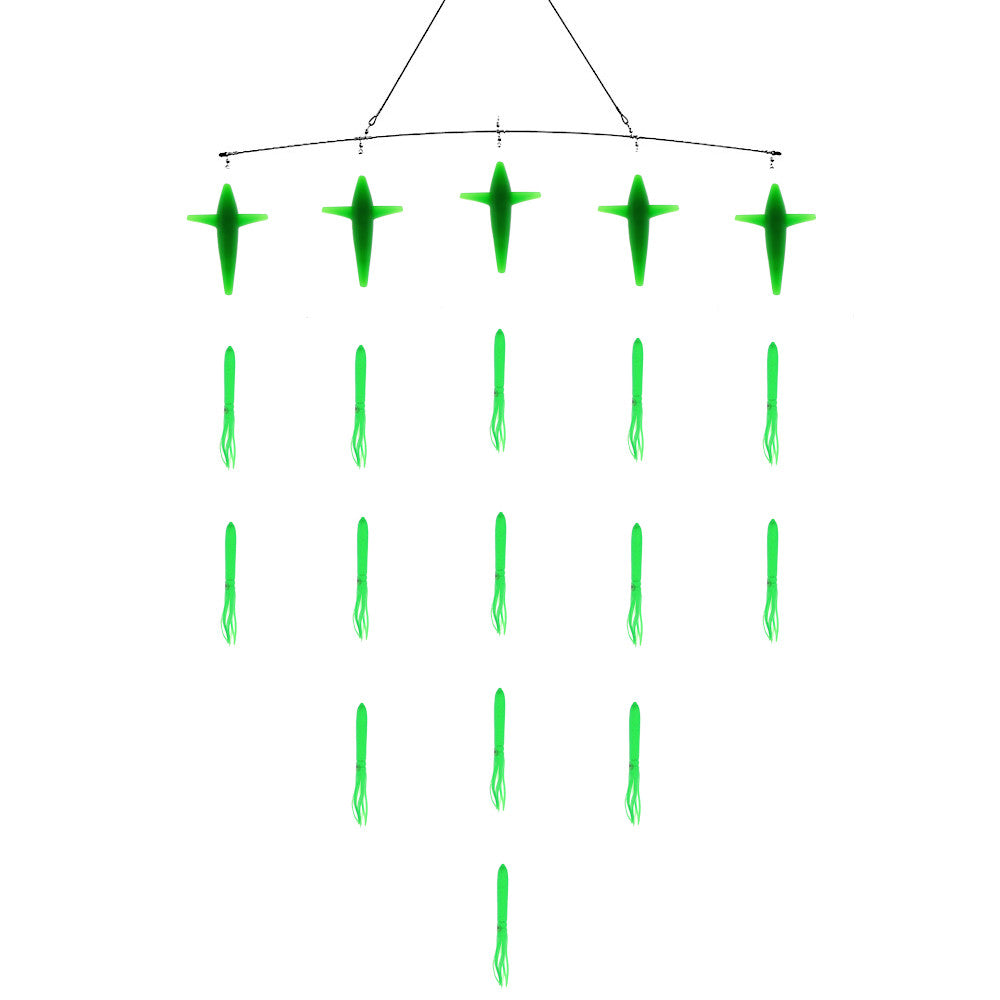 Bulb Squid and Bird Spreader Bars - Condition:New. Troll like a pro without breaking the bank.