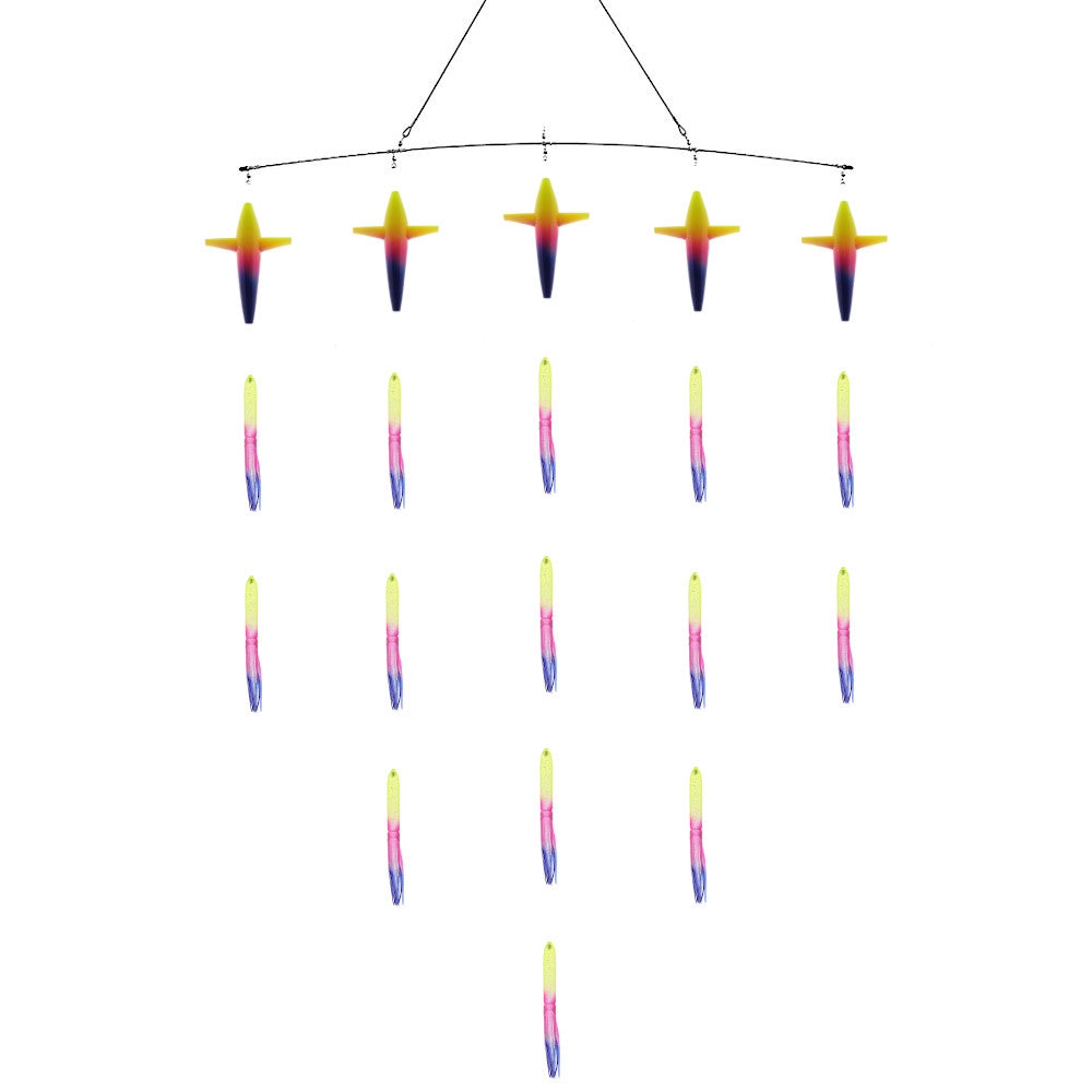 Bulb Squid and Bird Spreader Bars - Condition:New. Troll like a pro without breaking the bank.