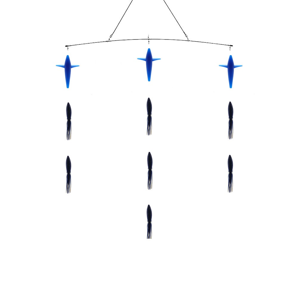 Bulb Squid and Bird Spreader Bars - Condition:New. Troll like a pro without breaking the bank.