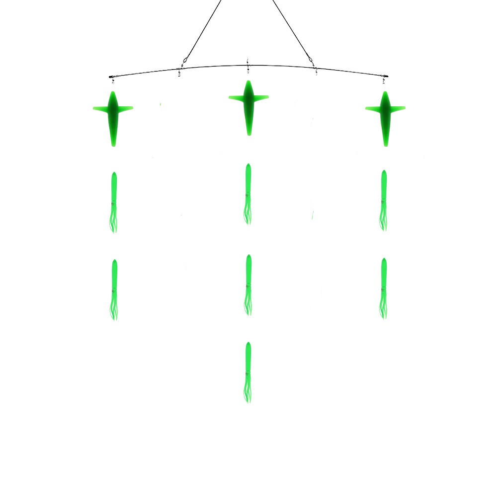 Bulb Squid and Bird Spreader Bars - Condition:New. Troll like a pro without breaking the bank.