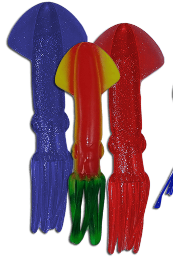 9" Squid - Condition:New / Marlin Fishing / Rubber Squid for Tuna Fishing. Our tournament grade 9" squid are the best choice for dredges, teasers, or as a lure.