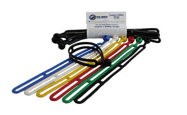 Cruiser's Utility Straps 6/pk - Condition:New. Six to a Pack!! (2 Black, 2 Blue, 2 White) These Cruiser's Utility Straps are a cross between a bungee cord, a zip tie and a tie down strap.