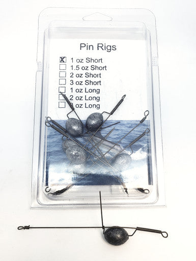 Pin Rigs Short 6 pack - Condition:New / Dredge Fishing / Fish Razor. Tournament grade dredge short pin rigs for rigging mullet and ballyhoo for natural dredges.