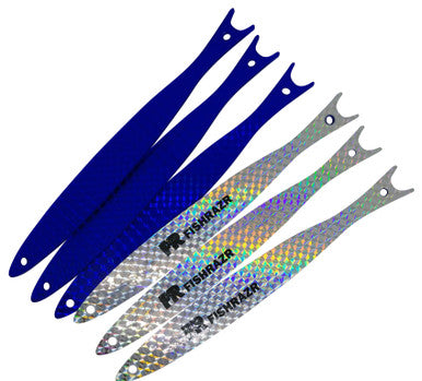 StickZ Thin Teaser Baits (6/pkg) - Condition:New / dredge baits / fire tailz. Fish Sticks are thin, holographic dredge and teaser baits.