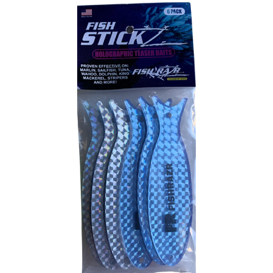 StickZ Mini Teaser Baits (6/pk) - Condition:New / Dredge Fishing / Fish Razor. Fish Sticks are thin, holographic dredge and teaser baits.