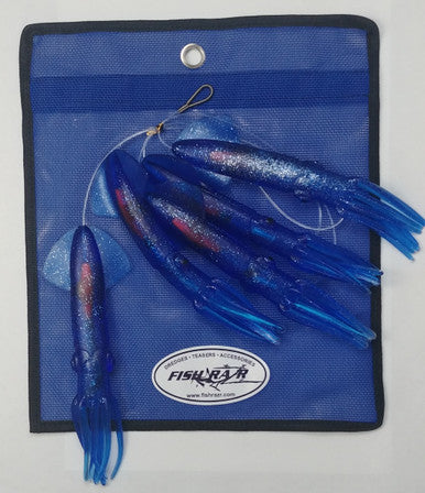 Daisy Chains- 5 Squid - Condition:New / Daisy chain / dolphin teaser. The 5 squid daisy chain is the most used teaser in blue water fishing.