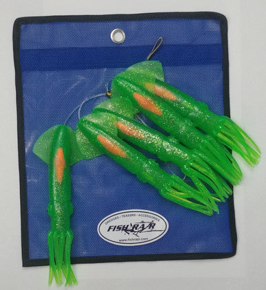 Daisy Chains- 5 Squid - Condition:New / Daisy chain / dolphin teaser. The 5 squid daisy chain is the most used teaser in blue water fishing.