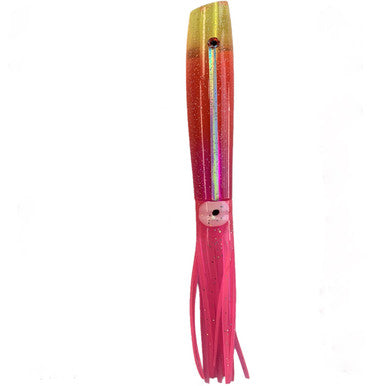 Daymaker Lure Pink - Rigged - Condition:New. Pink Sparkle to mimic darting squid.