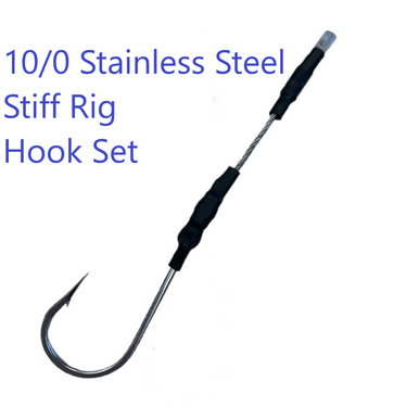 Trolling SS Single Hookset - Condition:New. All these SS Trolling Single Hooksets utilize tournament quality stainless 49 Strand 7x7 cable with a stainless trolling hook.