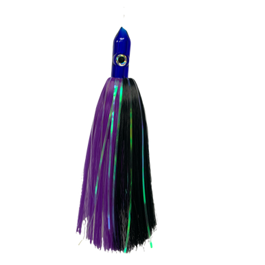 Dredge Lure Head Blue Head Purple/Black w Mylar - Condition:New / Dredge Fishing / Fish Razor. Semi-slanted Blue Head with Purple and Black Nylon and silver mylar The Dredge Enticers are a dredge...