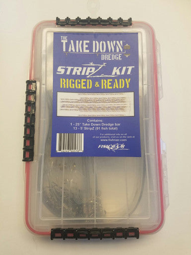 Take Down Dredge Kit 25" Bar 91 Fish StripZ - Condition:New / Dredge Fishing / Fish Razor. 25 Inch Take Down Dredge with Ballyhoo StripZ.