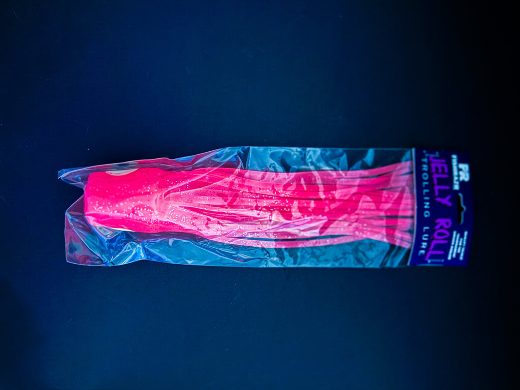 Fish Razr Jelly Roll Trolling Lure – 9" Soft Head Marlin Lure - Condition:New. Bring explosive action to your spread with the Fish Razr Jelly Roll, a classic soft head trolling lu...