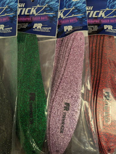 StickZ Large Teaser Baits - (6pk) - Condition:New / dredge baits / flake. Fish Sticks are thin, holographic dredge and teaser baits.