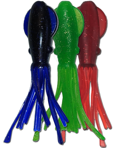 Phat Squid 5.25" 10pk - Condition:New / Dredge Fishing / Fish Razor. Whether rigged for Dolphin and Tuna or chained together for a dredge or spreader bar, these Phat Squ...