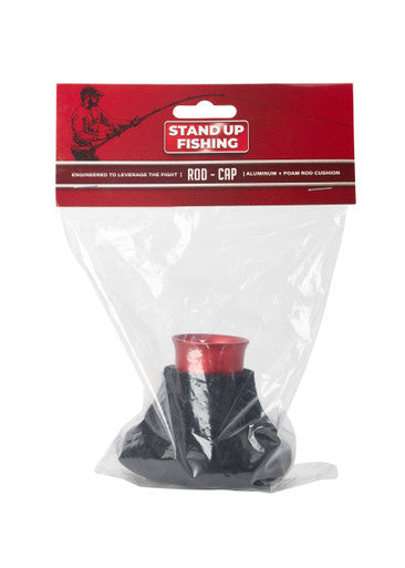 Rodcap Fighting Gear - Condition:New. The Stand Up Fishing "Rod-Cap" is the ultimate portable rod cushion.