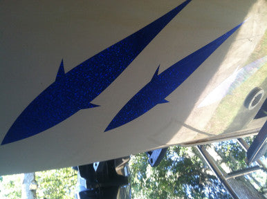Fish Razr Under Boat Blue Bonita 6 Sheets - Condition:New / Dredge Fishing / Fish Razor. 6 Sheets of Silver Bonita.