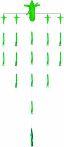 Wingman 36 Green - Condition:New. Wingman spreader bars get your gear out of the prop wash.