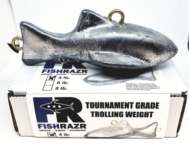 Dredge Fish Weight - Condition:New / Dredge Fishing / Fish Razor. A fish-shaped dredge weight is ideal for pulling a dredge or downrigger.